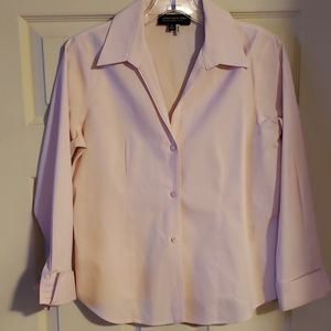 Pale pink cotton button down shirt